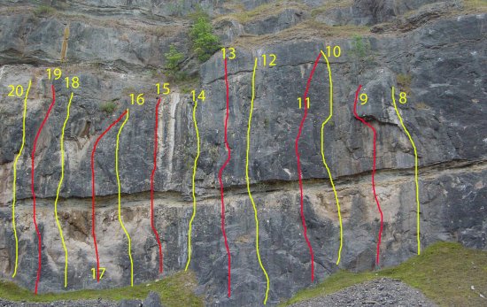 Independence Quarry topo right-hand