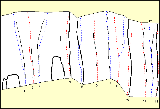 Suicide Crack area topo