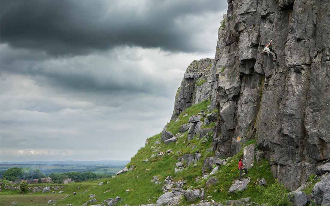 Rocky Variations a 6b on Papacy Buttress, Harpur Hill