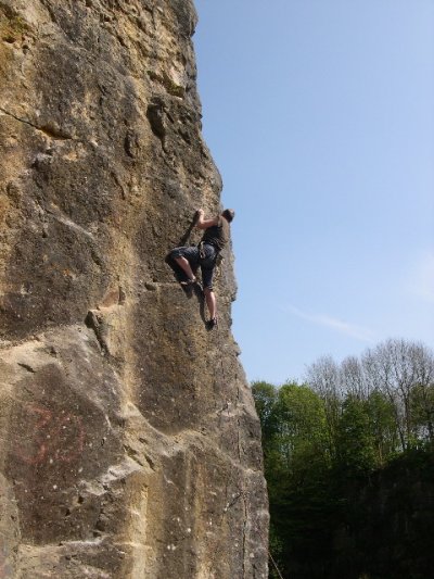 Climbing on Posers Walls.
