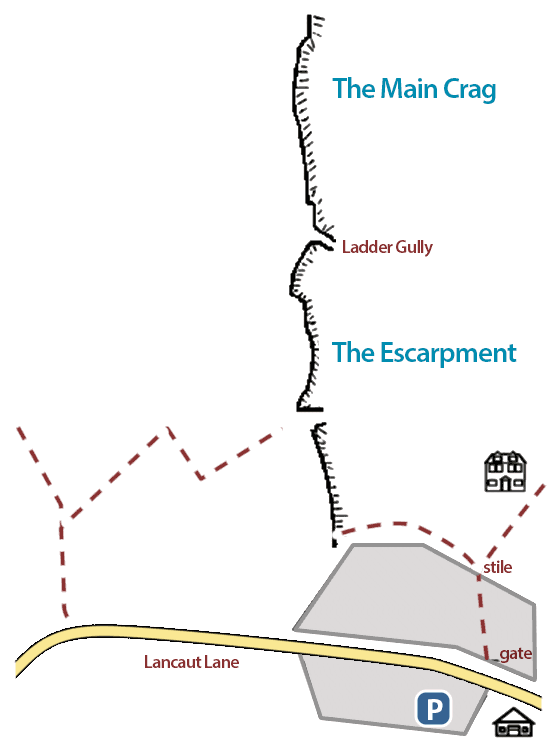 Ban-y-Gor layout map