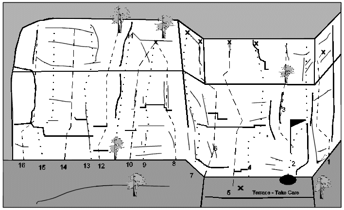 Crawl Buttress topo