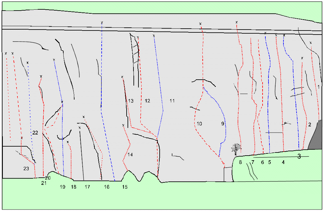 Pant Quarry topo