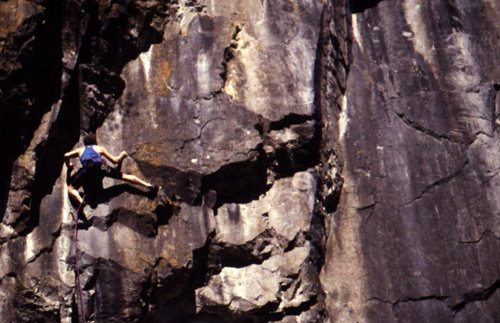 Still Life (7b+) Main Cliff.