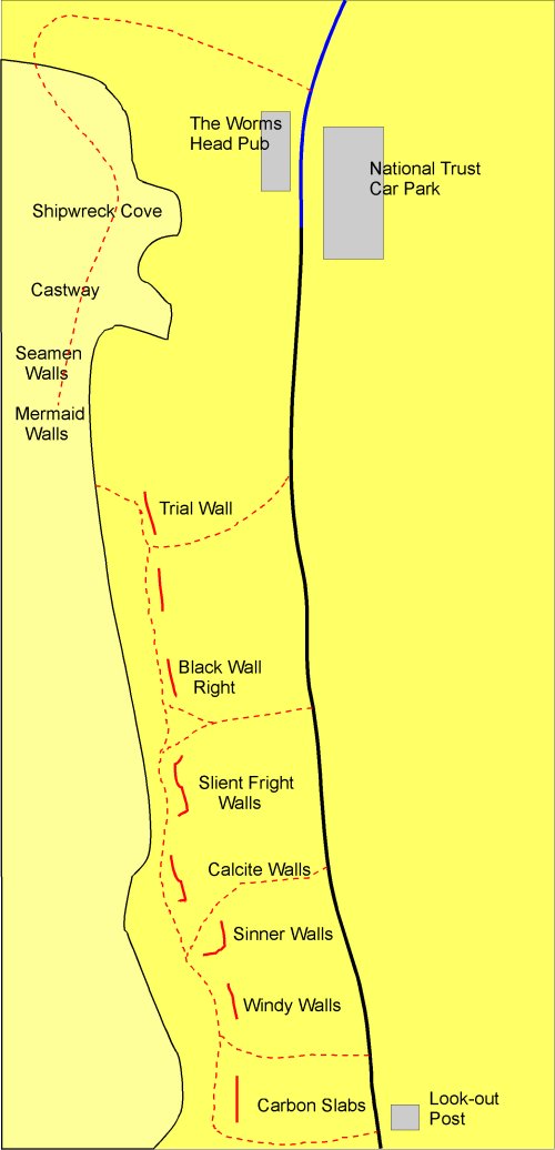 Rhossili map