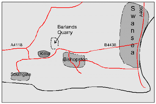 Barlands Quarry map 1